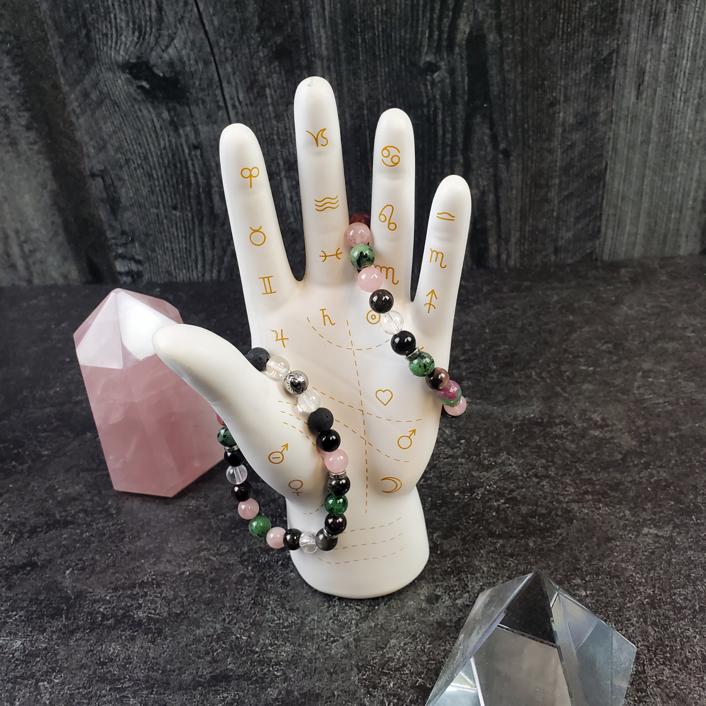 "I Relate", Libra Crystal Affirmation Bracelet