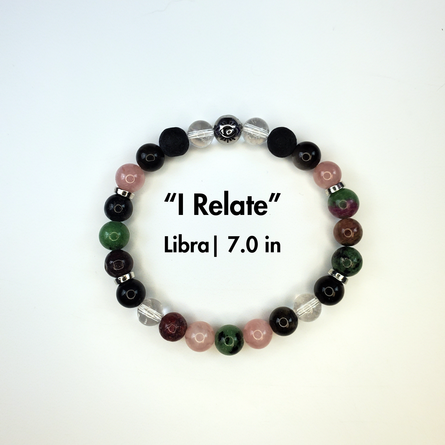"I Relate", Libra Crystal Affirmation Bracelet