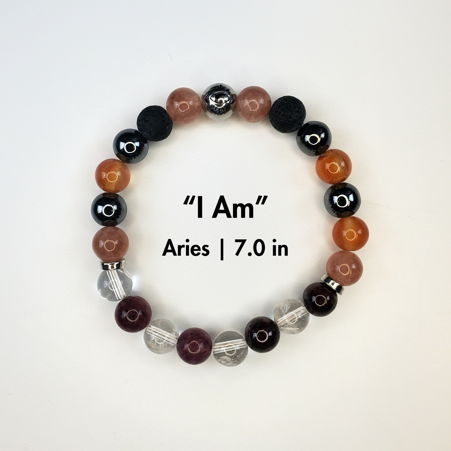 "I Am", Aries Crystal Affirmation Bracelet