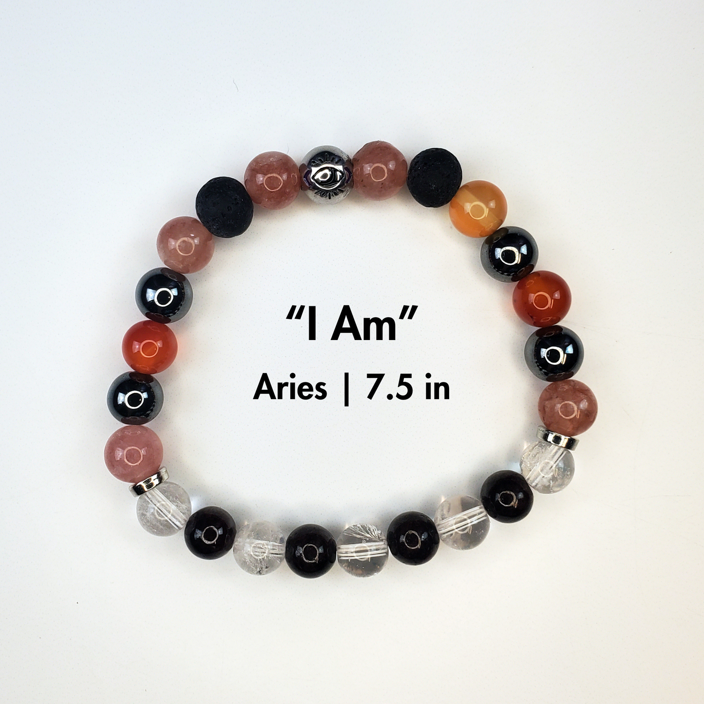 "I Am", Aries Crystal Affirmation Bracelet