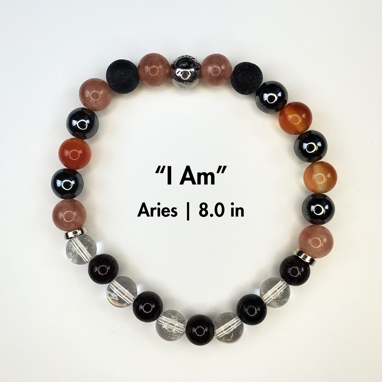 "I Am", Aries Crystal Affirmation Bracelet