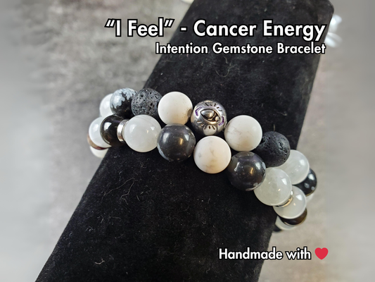 "I Feel", Cancer Crystal Affirmation Bracelet