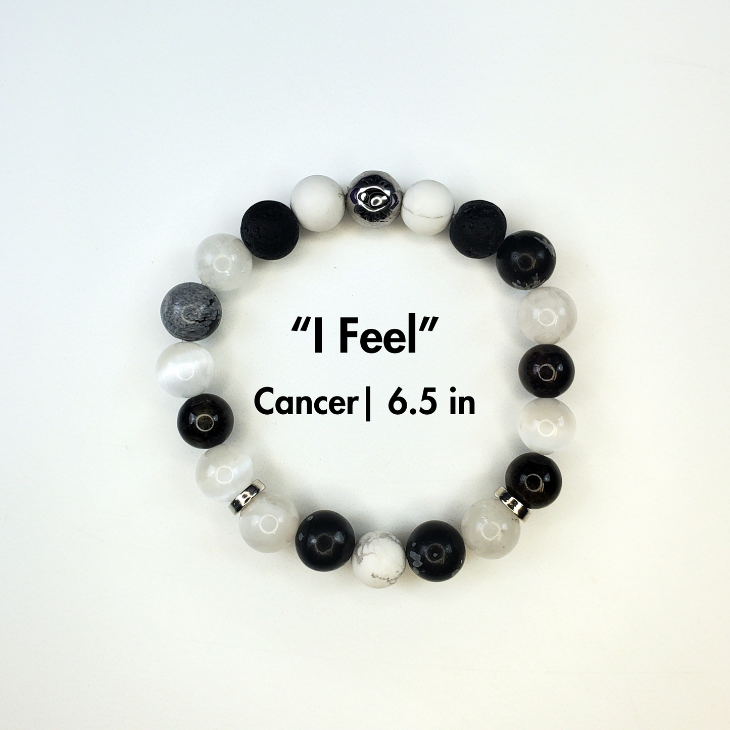 "I Feel", Cancer Crystal Affirmation Bracelet