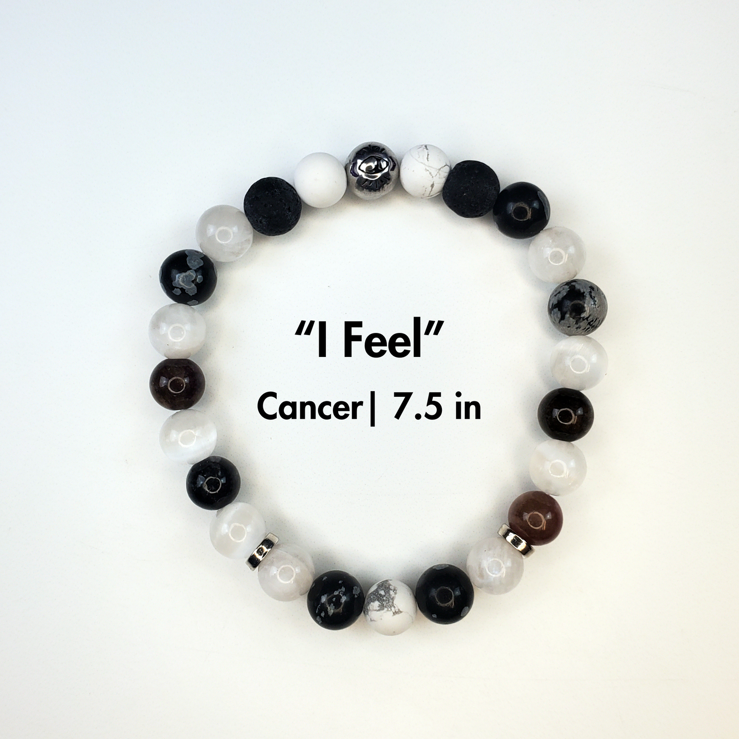 "I Feel", Cancer Crystal Affirmation Bracelet