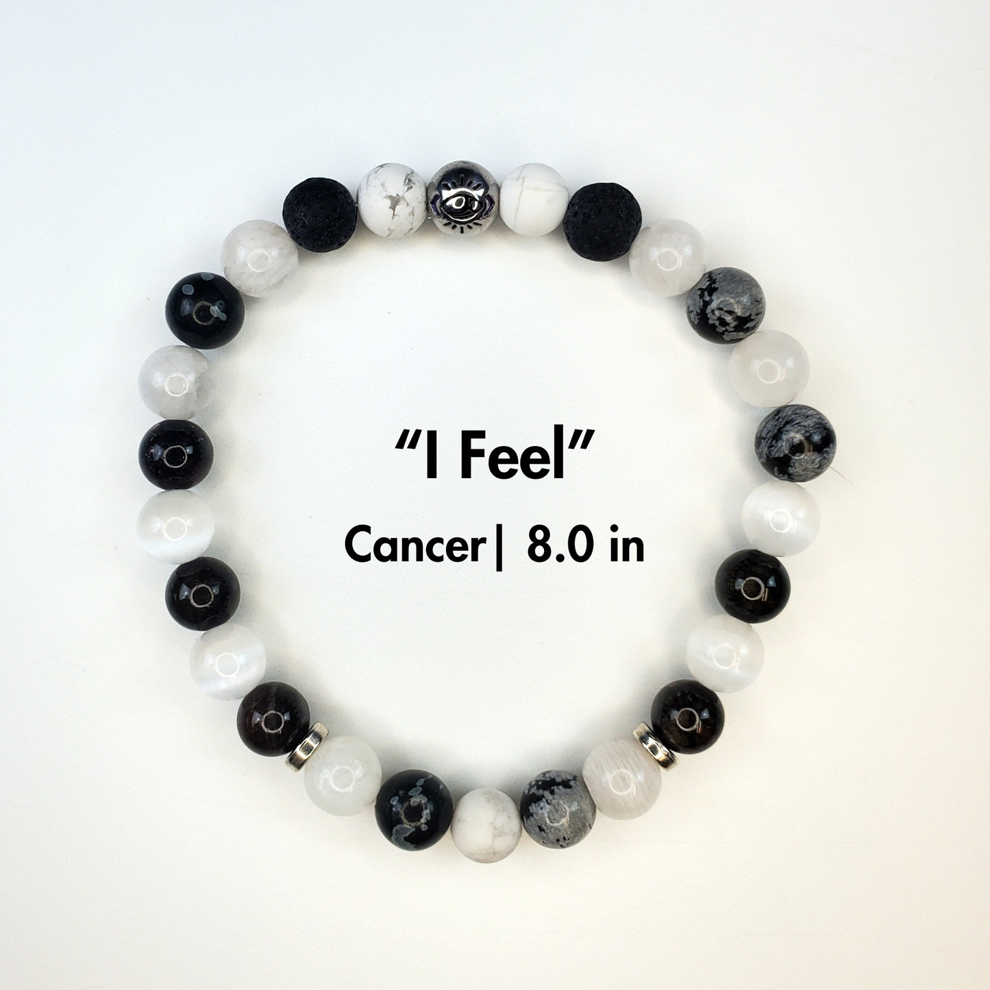 "I Feel", Cancer Crystal Affirmation Bracelet