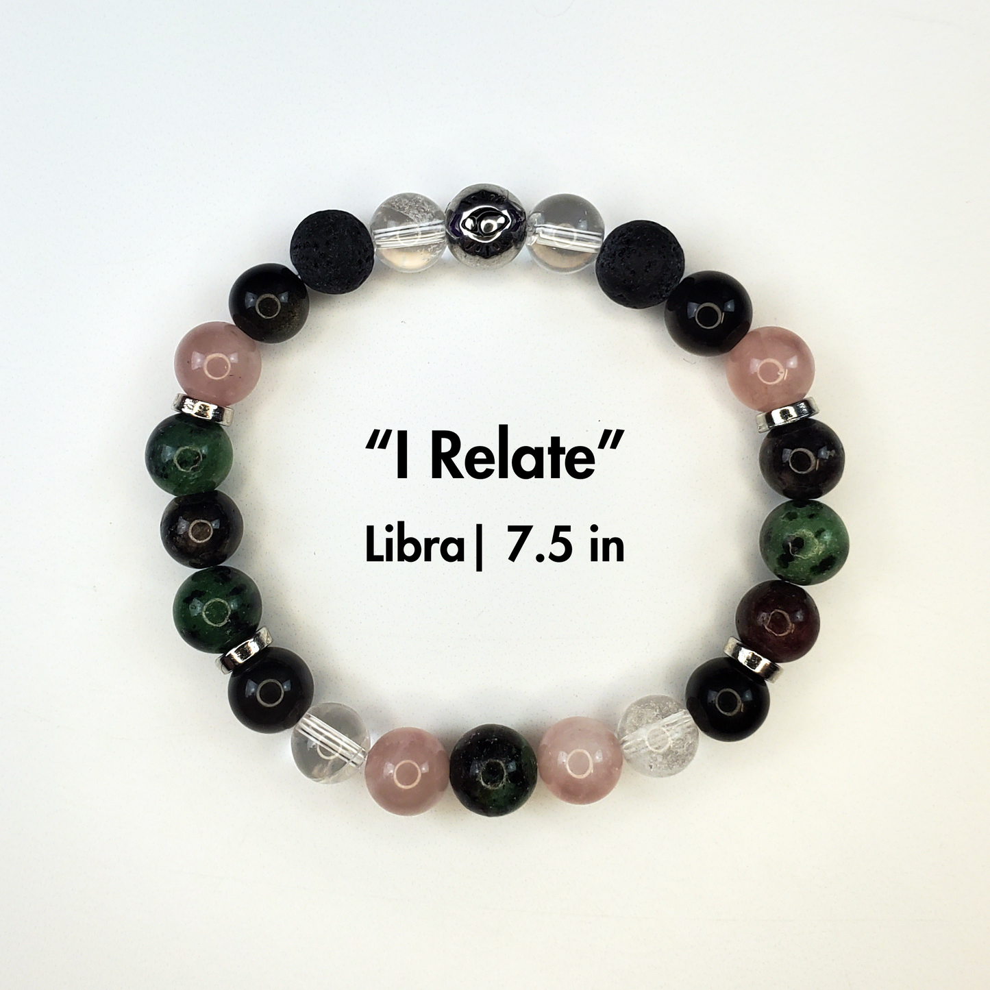 "I Relate", Libra Crystal Affirmation Bracelet