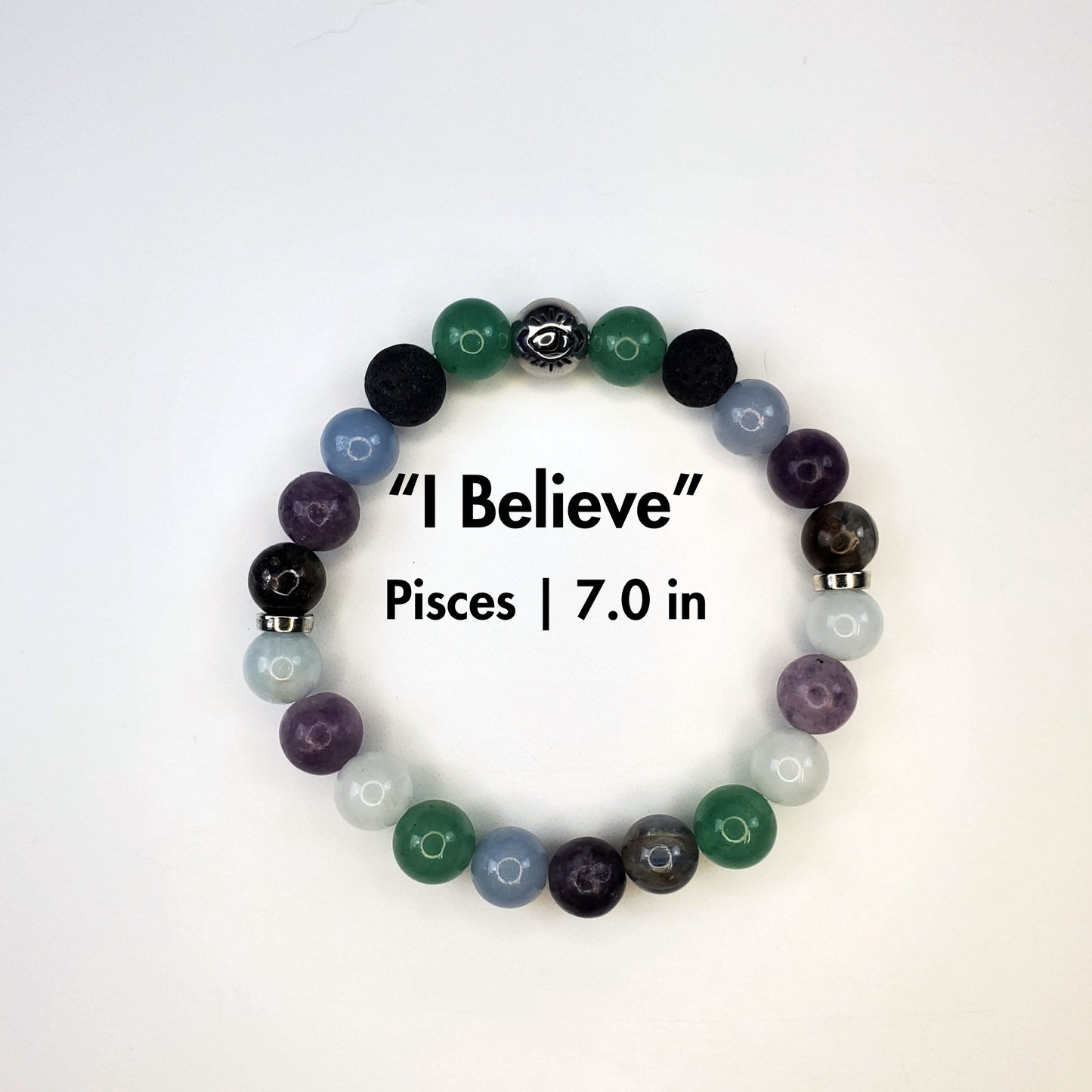 "I Believe", Pisces Crystal Affirmation Bracelet