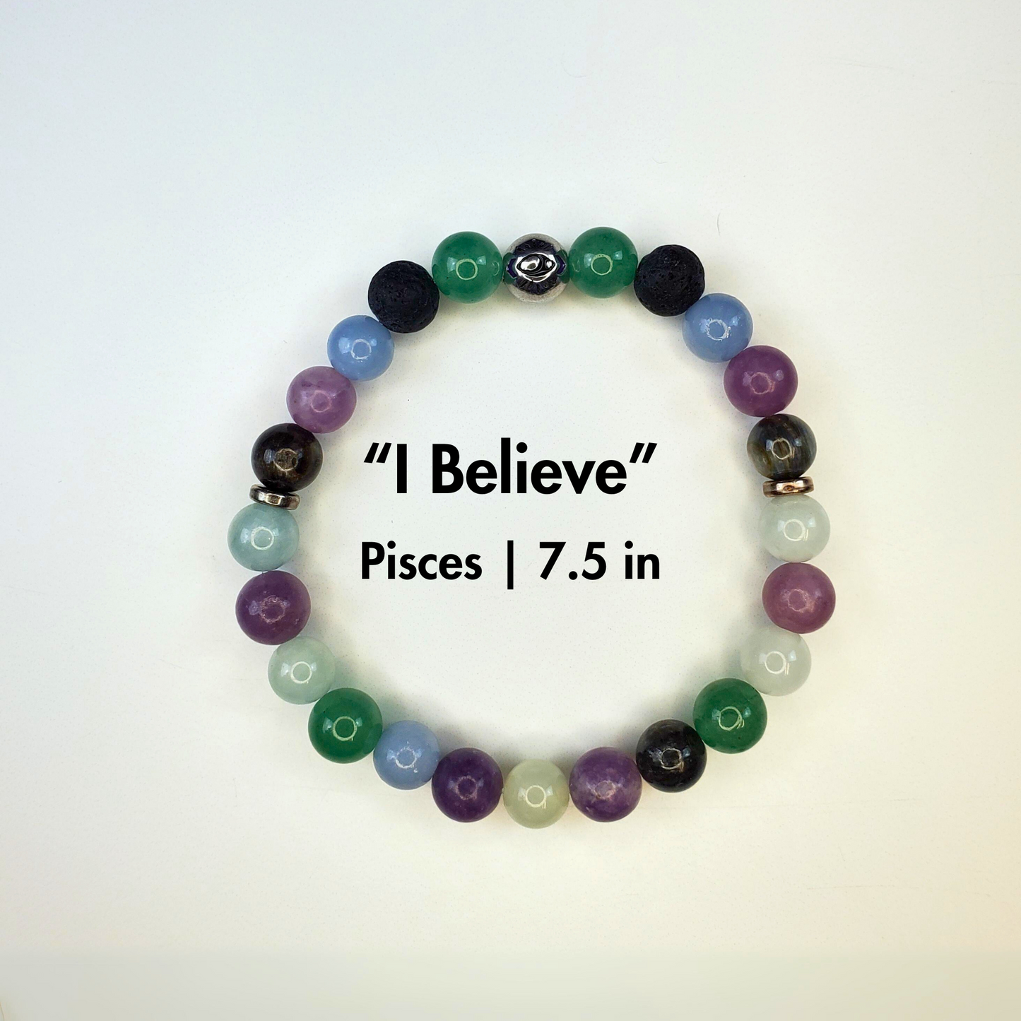 "I Believe", Pisces Crystal Affirmation Bracelet