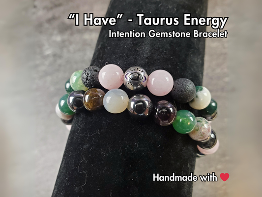 "I Have", Taurus Crystal Affirmation Bracelet